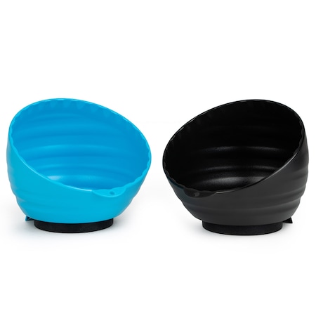 Capri Tools Magnetic Parts Bowl Set, 2Pcs, Black and Blue CP-PARTSBOWL-SET